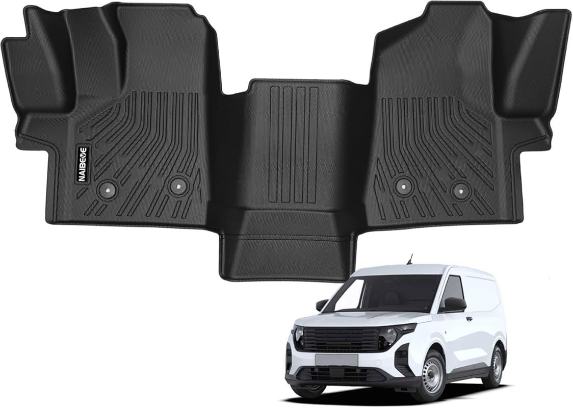 All-Weather Waterproof Floor Mats for 2022-2026 Ford Transit with Viny