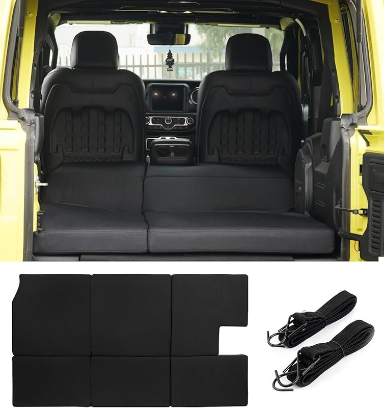 Foldable trunk sleeping platform with three-inch foam mattress for 201