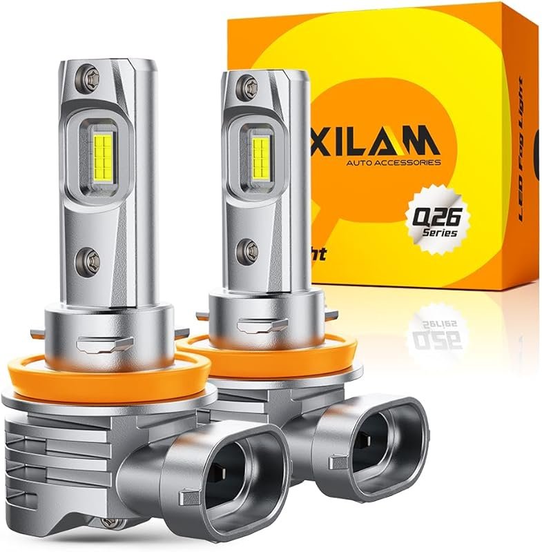 OXILAM H11 LED headlight bulbs, 30,000 lumens, 6500K pure white, IP68 