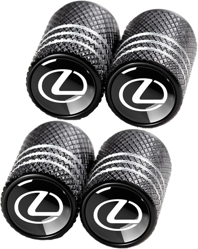 Tire Valve Stem Caps, Fits Lexus RX/ES/GS/LS/NX/RX350, Corrosion-Resis
