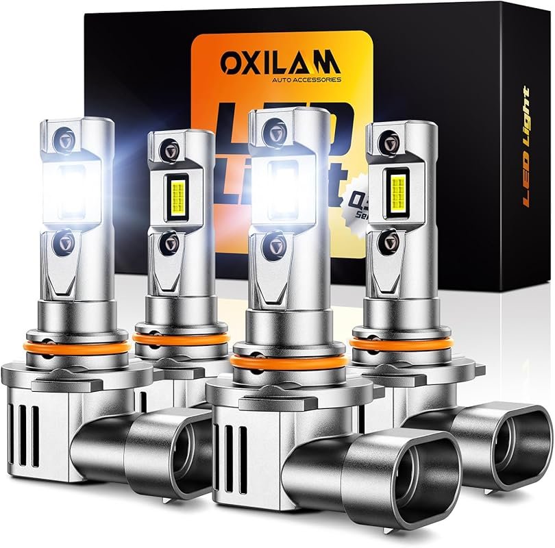 OXILAM 9005 and 9006 LED Bulb Combo with 90,000LM, IP68 Waterproof Rat