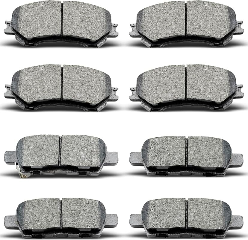 Ceramic Brake Pads Front Rear for Nissan Rogue 2014-2019 and Rogue Spo