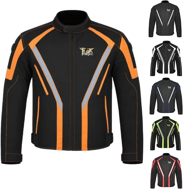 Adventure Touring Motorcycle Jacket for Men & Women – CE Armored Texti