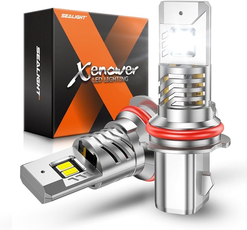 SEALIGHT 9004 LED Bulbs: 30000LM, 8X Brighter, 6500K Cool White with C