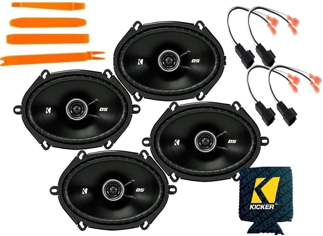 Kicker DS680 6x8-inch Speakers for Ford F-150 1999-2014, 4-Pack Upgrad