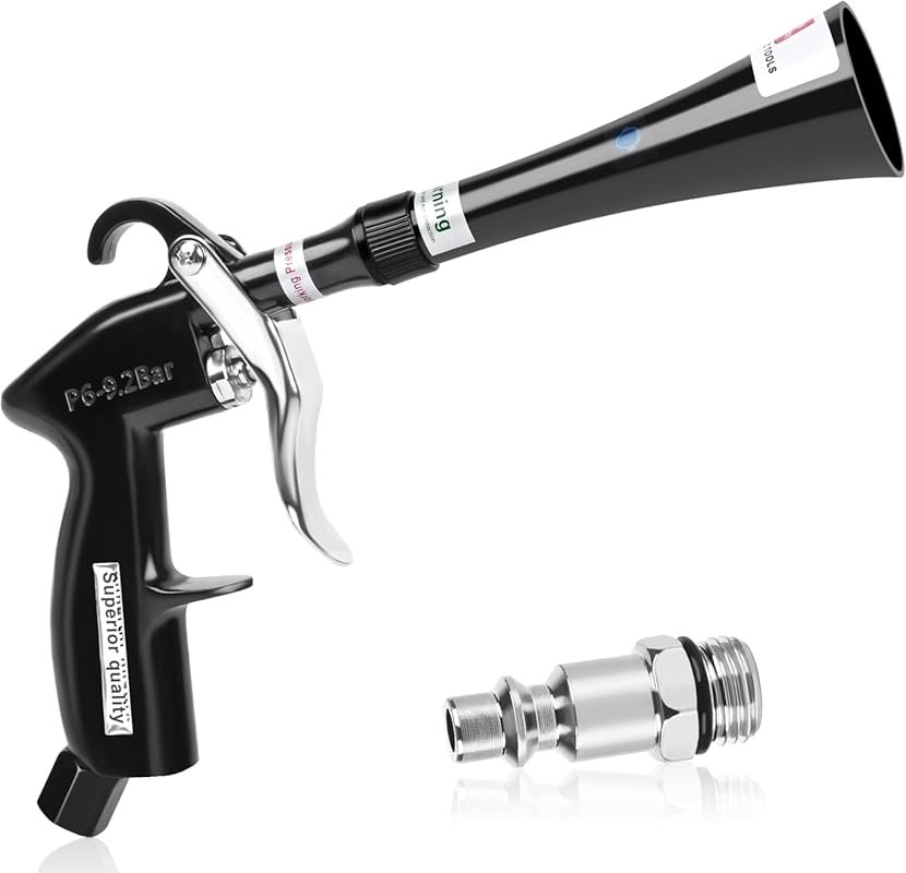 High Pressure Car Detailing Dry Cleaning Gun with Tapered Nozzle for D
