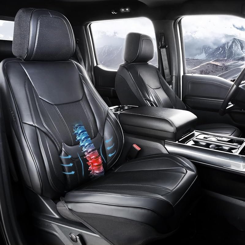 Coverland Premium Leather Waterproof Seat Covers for 2004–2008 Ford F-