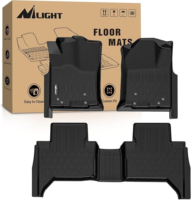 Nilight All-Weather Floor Mats for Toyota Tacoma Double Cab 2005-2015,