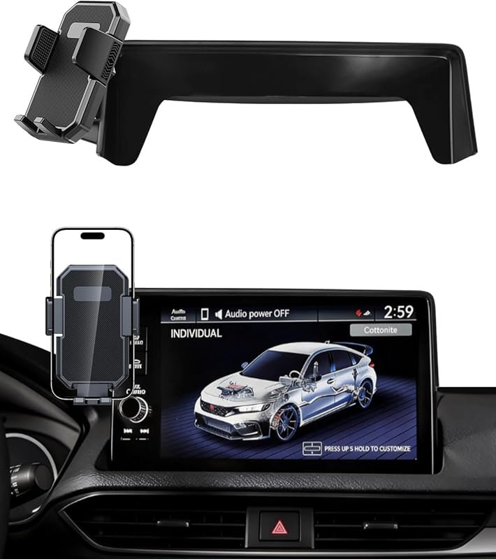 PZK 360° Rotating Auto Lock Phone Mount for Honda Civic 2022-2026 and