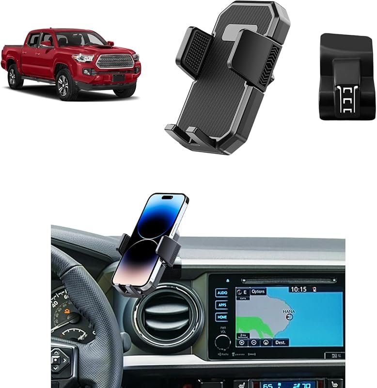 PZK Custom Air Vent Phone Mount for Toyota Tacoma (2016-2023) with Aut