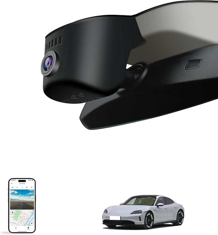 Porsche 911 dash cam with 4K video, Wi-Fi app, and OEM-style fit for m