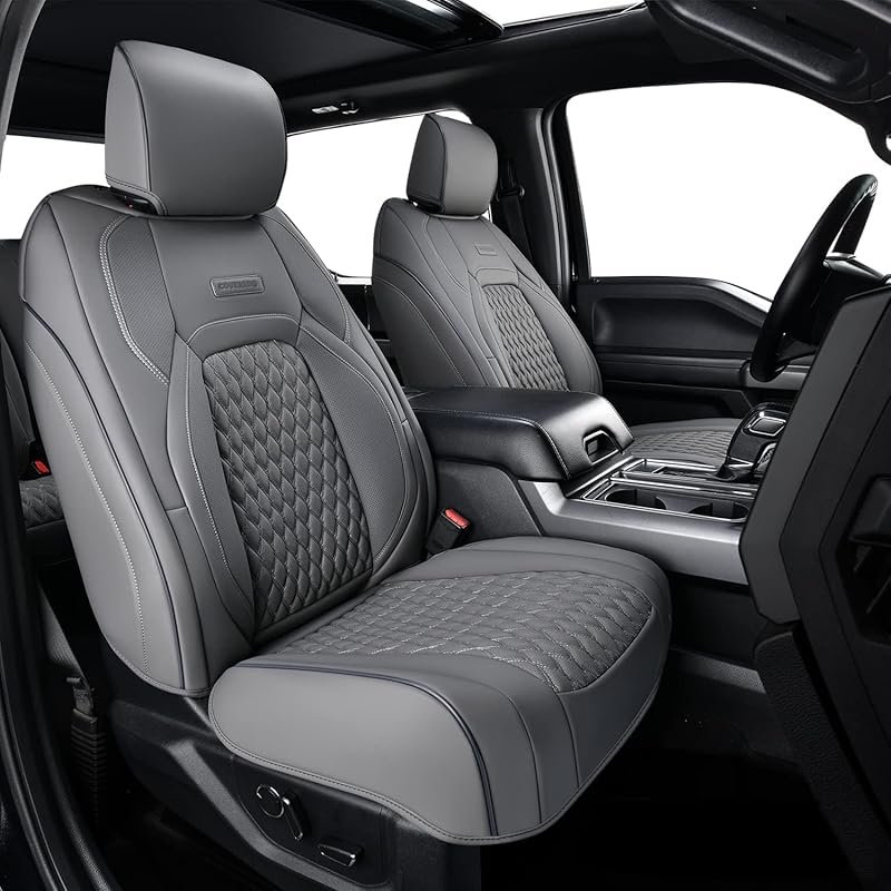 Coverado Front Seat Covers for 2015-2026 Ford F-150 and Super Duty Cre