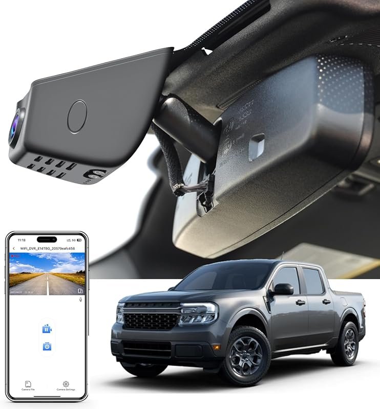 4K Dash Cam for Ford Maverick 2025-2026 with OEM Look, UHD 2160P, WiFi