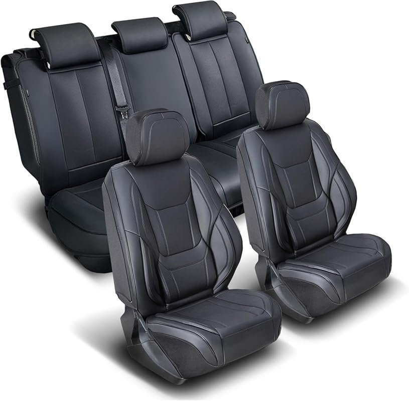Water Resistant Leather Seat Covers by Coverland for 2013-2019 Ford Es