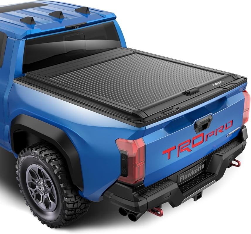 Retractable Hard Tonneau Cover for 2016-2026 Toyota Tacoma with OE Tra