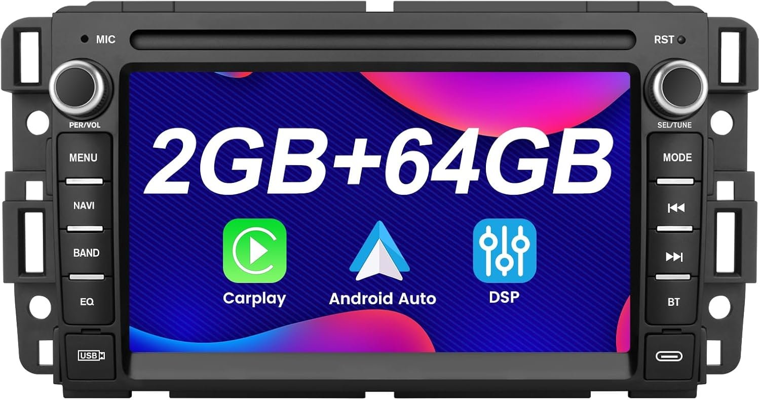 Best Android 13 Car Radio for 2007-2014 Chevy Silverado, Tahoe, and GM