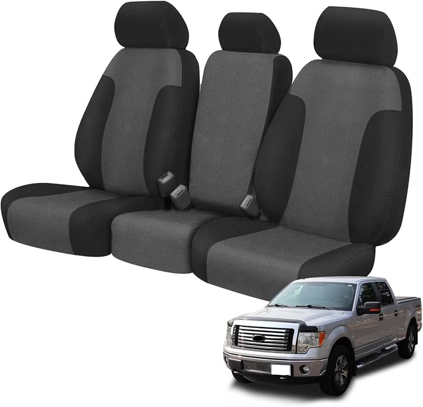 Neoprene Front 40/20/40 Split Seat Covers for 2011-2014 Ford F-150 wit