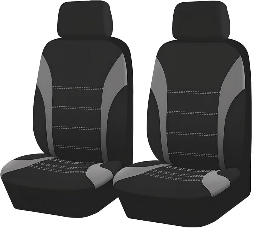 2-Pack Comfortable Car Seat Covers – Breathable with Removable Headres