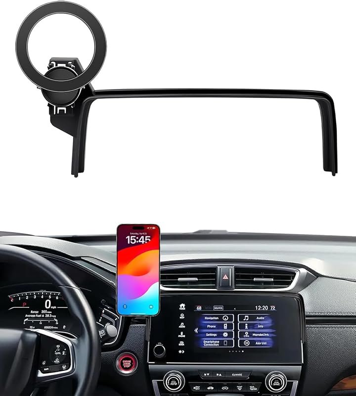 Magnetic Car Phone Mount for Honda CR-V 2017-2022, Compatible with 5-7