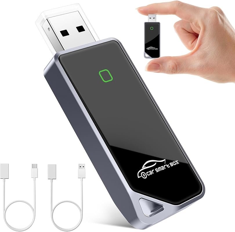 Wireless CarPlay and Android Auto dongle with Bluetooth 5.3 and A7 Ult