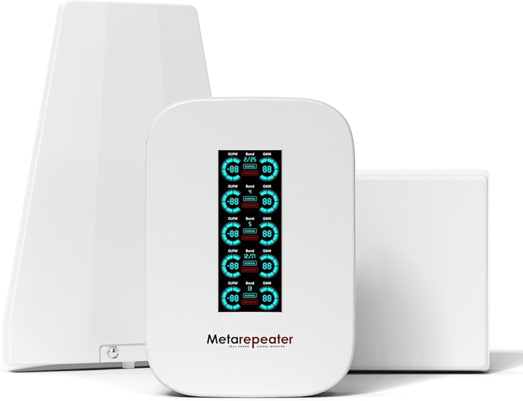 Home Cell Phone Booster Covering 6,000 Sq Ft for All U.S. Carriers wit