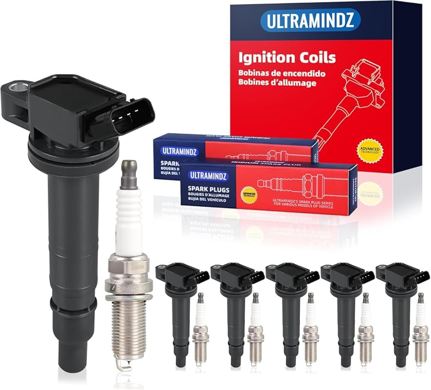 Ignition Coil and Spark Plug Set for Toyota Tacoma 4Runner FJ Cruiser 