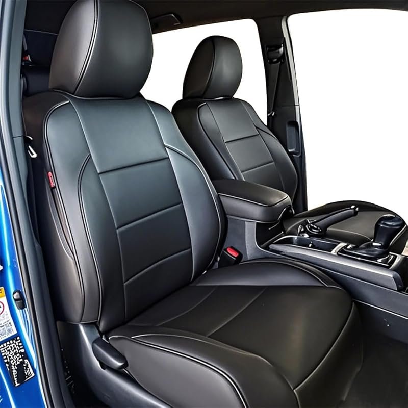 CocheFamilia Custom Fit Front Leather Seat Covers for Toyota Tacoma Do
