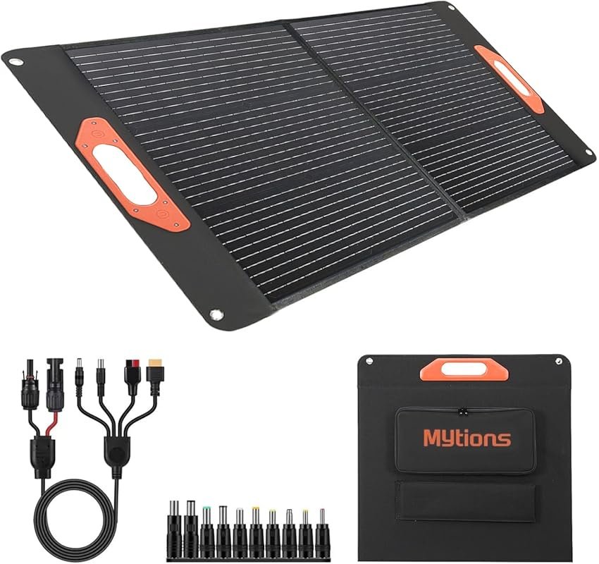 100W Portable Solar Panel for Power Station, Compatible with Jackery,