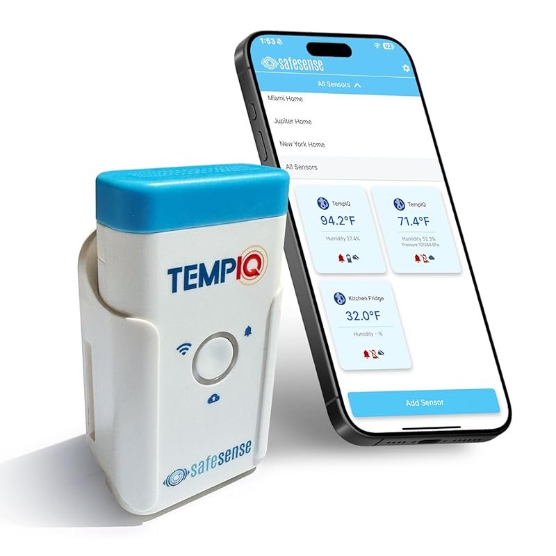 Remote WiFi Temperature Humidity Sensor for RV Pets with Smart App Ale