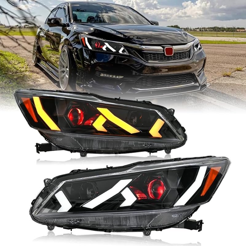 2016-2017 Honda Accord 4-Door Sedan LED Headlights with Startup Animat