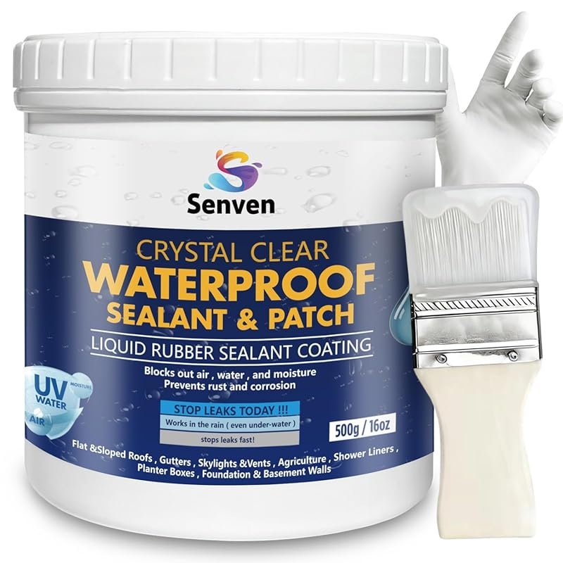 RV Roof Sealant, 1-Gallon White Waterproof and Solar Reflective Coatin