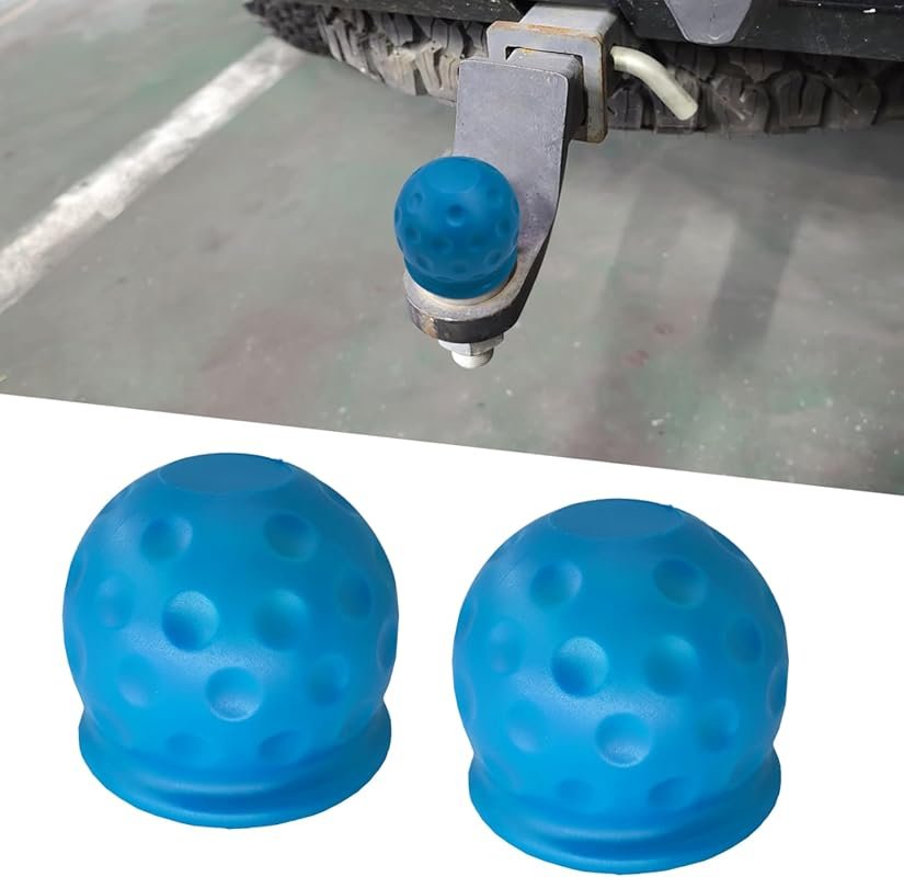 2PCS Rustproof 2-Inch Tow Ball Cover, Universal for Trucks, RVs, Boats