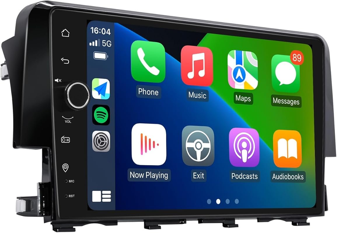 Honda Civic 2016-2021 Android car stereo with Apple CarPlay, Android A