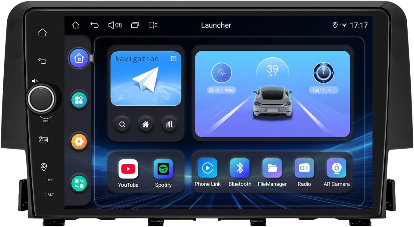 9-inch Android 13 car stereo with wireless CarPlay and Android Auto fo