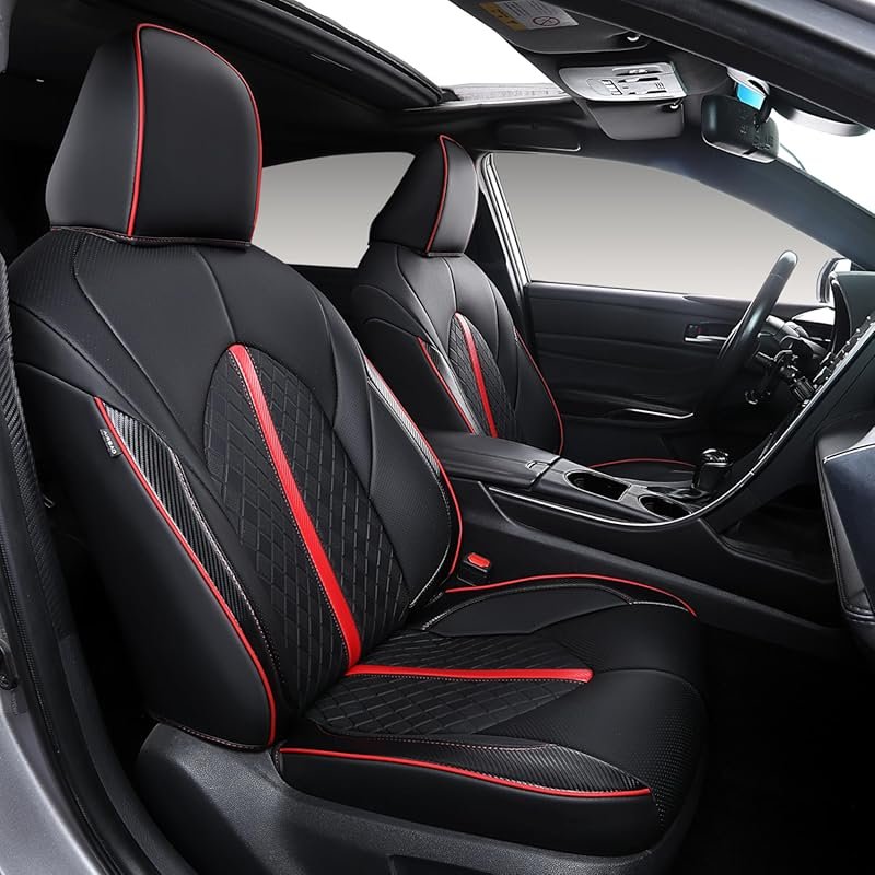 Custom Fit Waterproof Faux Leather Seat Covers for 2018 Toyota Camry H