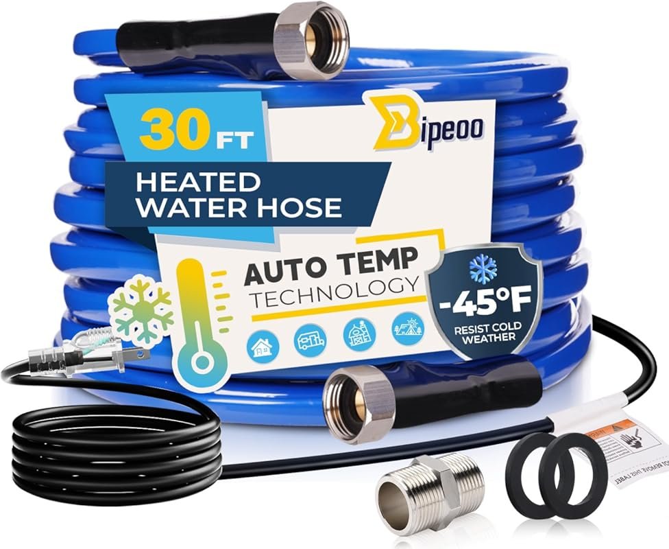 30FT Heated Water Hose for Rv,Heated Water Hose Antifreeze to