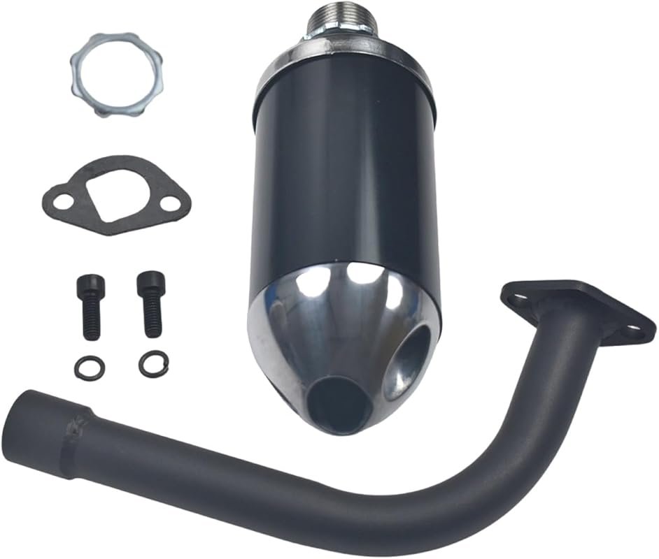 Exhaust Pipe with Muffler for Honda GX160 GX200 Go Karts and Mini Bike