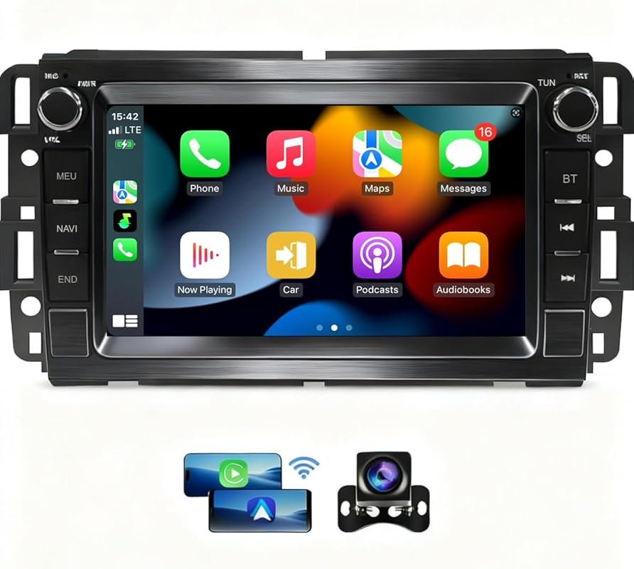 7-inch Touchscreen Car Stereo with CarPlay and GPS for GMC Acadia and