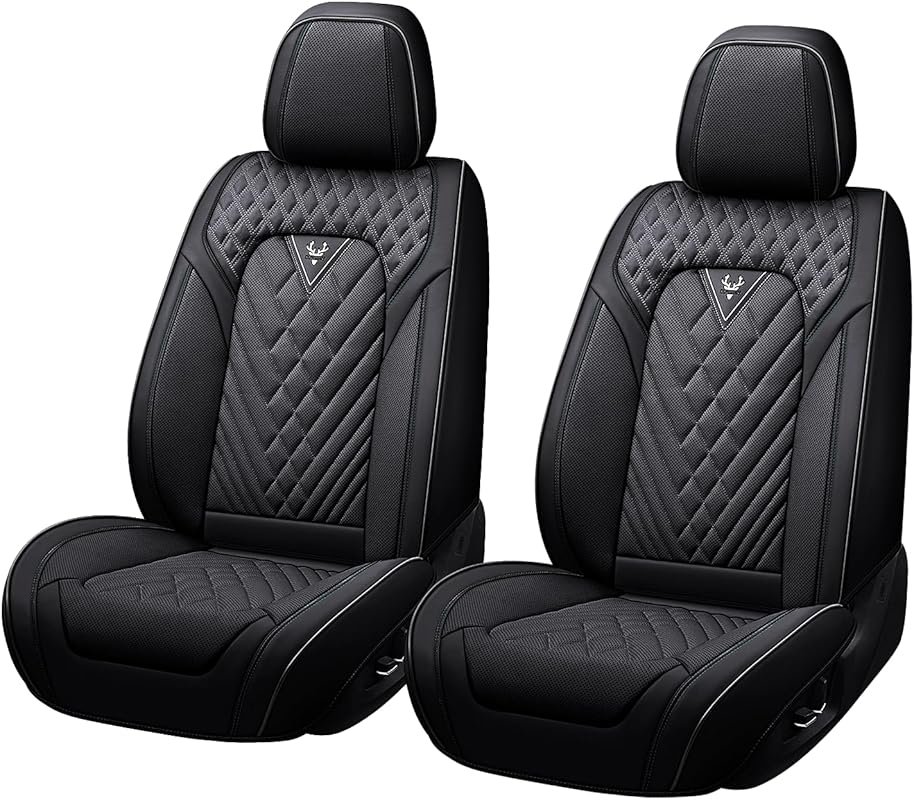 Nappa Leather Seat Covers for Ford Transit 2015-2025, Breathable and W