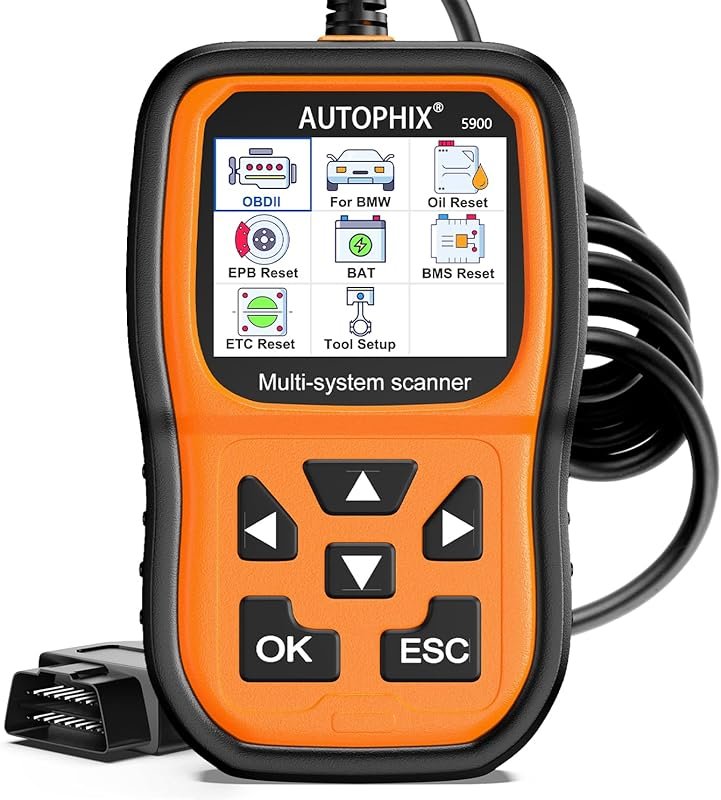 AUTOPHIX 5900P+ BMW Diagnostic Tool: All System Scan with Battery Regi