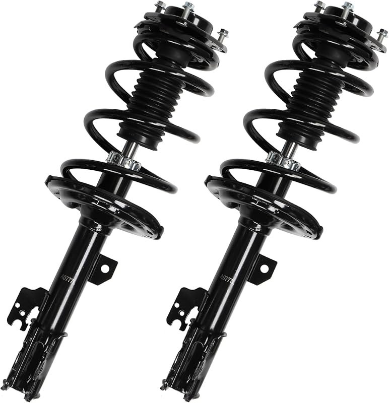 Front Struts with Coil Spring for 2011-2014 Toyota Sienna FWD, Set of