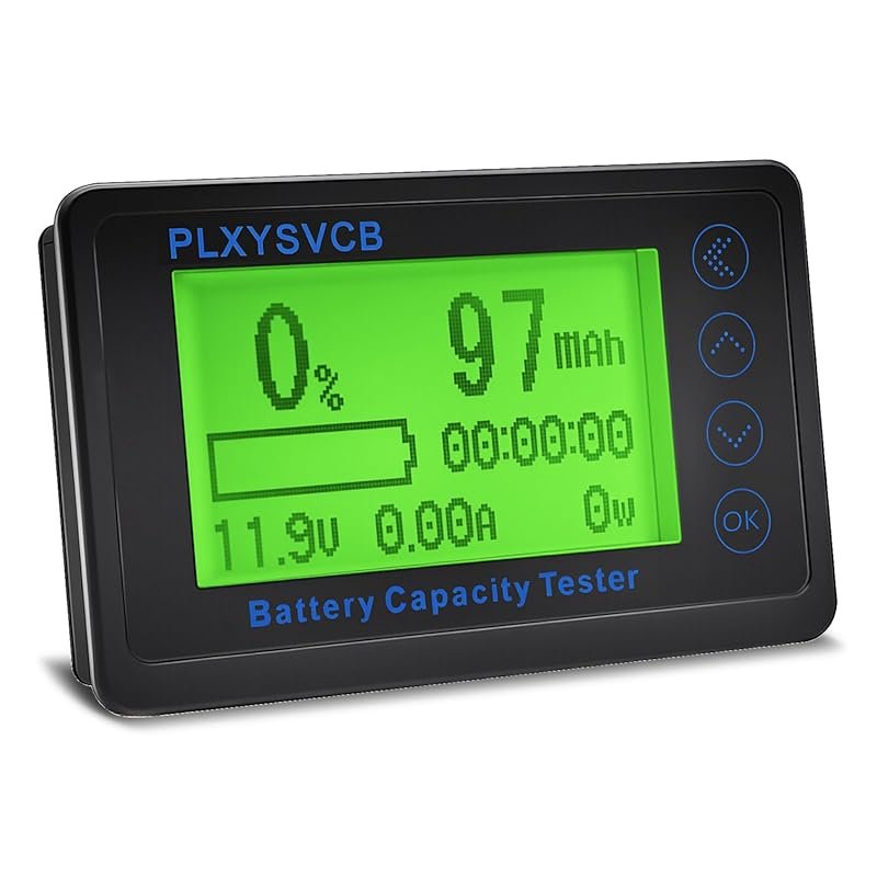 500A Battery Monitor with Shunt and LCD Screen for RVs, Boats, and Sol