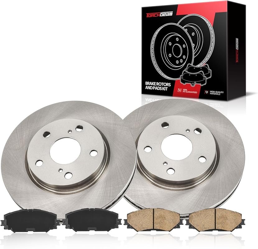 Torchbeam Front Brake Kit for Toyota RAV4 2006-2018 – Ceramic Pads and