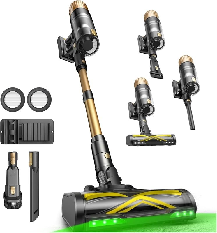 Ultenic Cordless Vacuum Cleaner, 600W 60KPA 65mins Vacuum Cleaners for