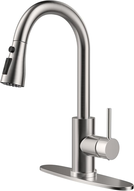 HANGE RV Kitchen Faucet with Pull-Down Sprayer, High Arc Design, Singl