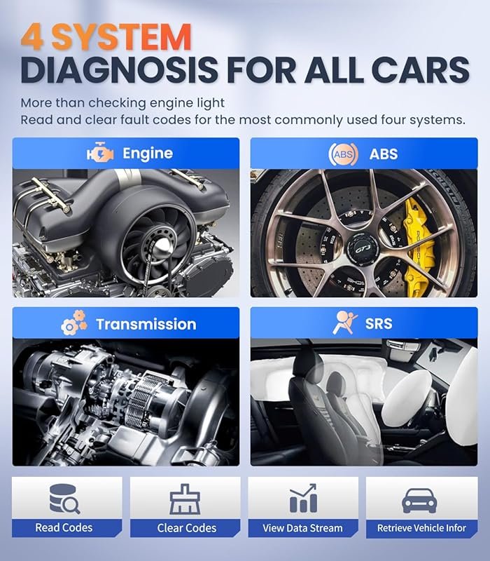 OBD2 Scanner for Subaru ABS SRS Transmission and Check Engine Code Reader