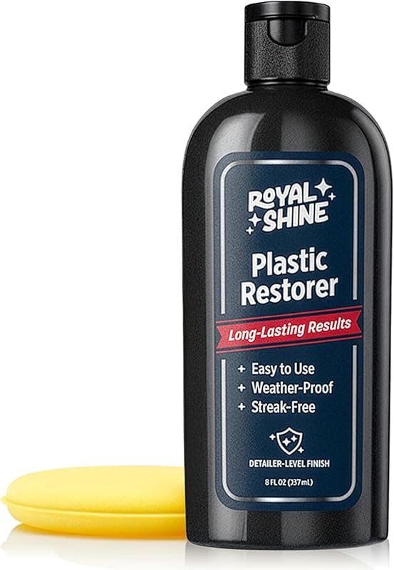 Plastic Restorer for Cars – UV-Protected Deep Black Shine, Non-Greasy 