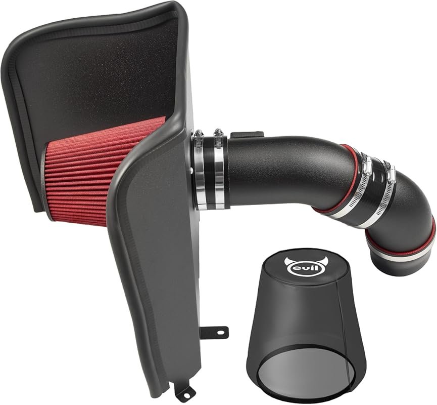 EVIL ENERGY Cold Air Intake with Heat Shield and Pre-Filter for 2012-2