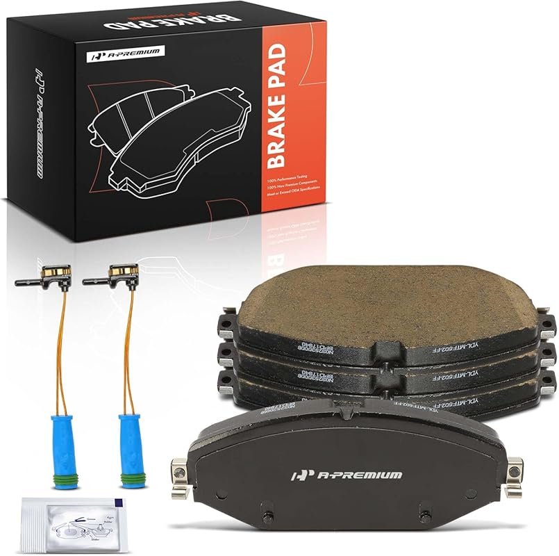 A-Premium Front Ceramic Disc Brake Pads Set Compatible with Mercedes-B