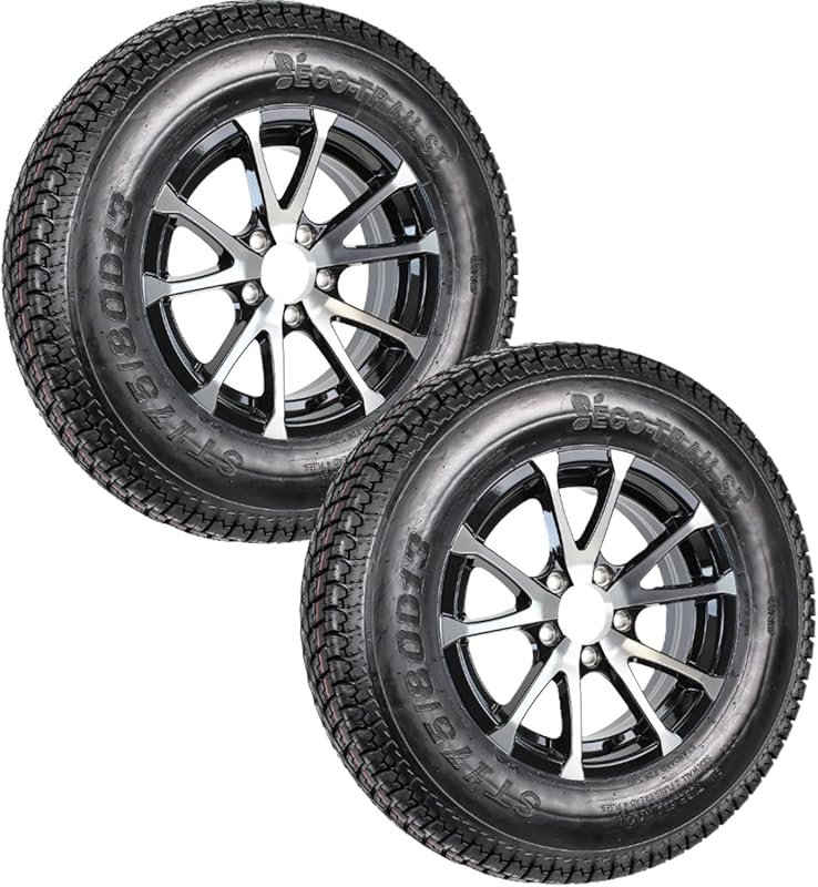 eCustomrim aluminum trailer tires and wheels in ST175/80D13 size, 13-i